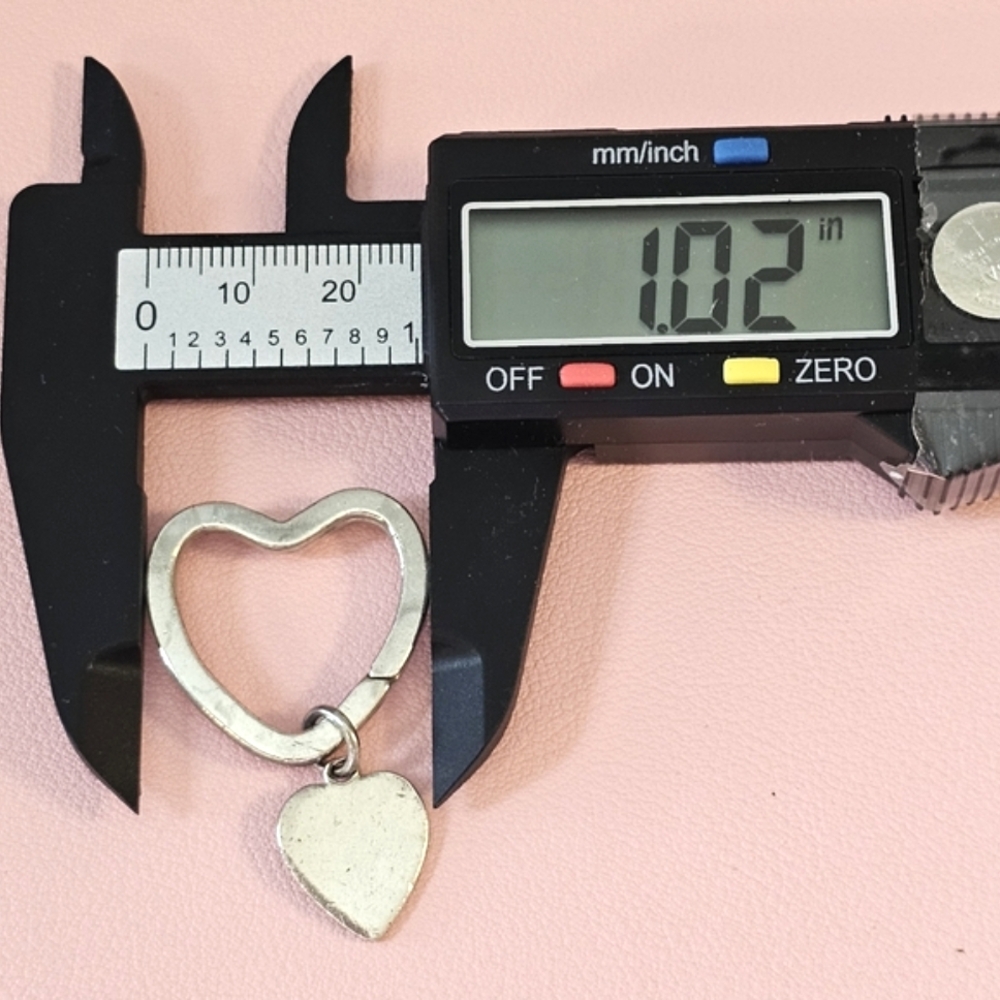 💖 Tiffany & Co. Sterling Silver 925 Heart Key Ring & Vintage Heart Charm 💖 - Picture 12 of 13